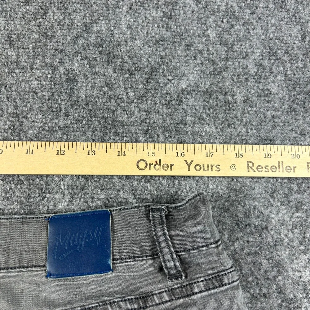 Mugsy Jeans‎ Men 37x27 Grey Beans Casual Stretch Denim Pants FLX3NCMC
